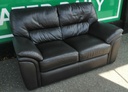 Quality Dark Brown  Leather Two Seater Sofa