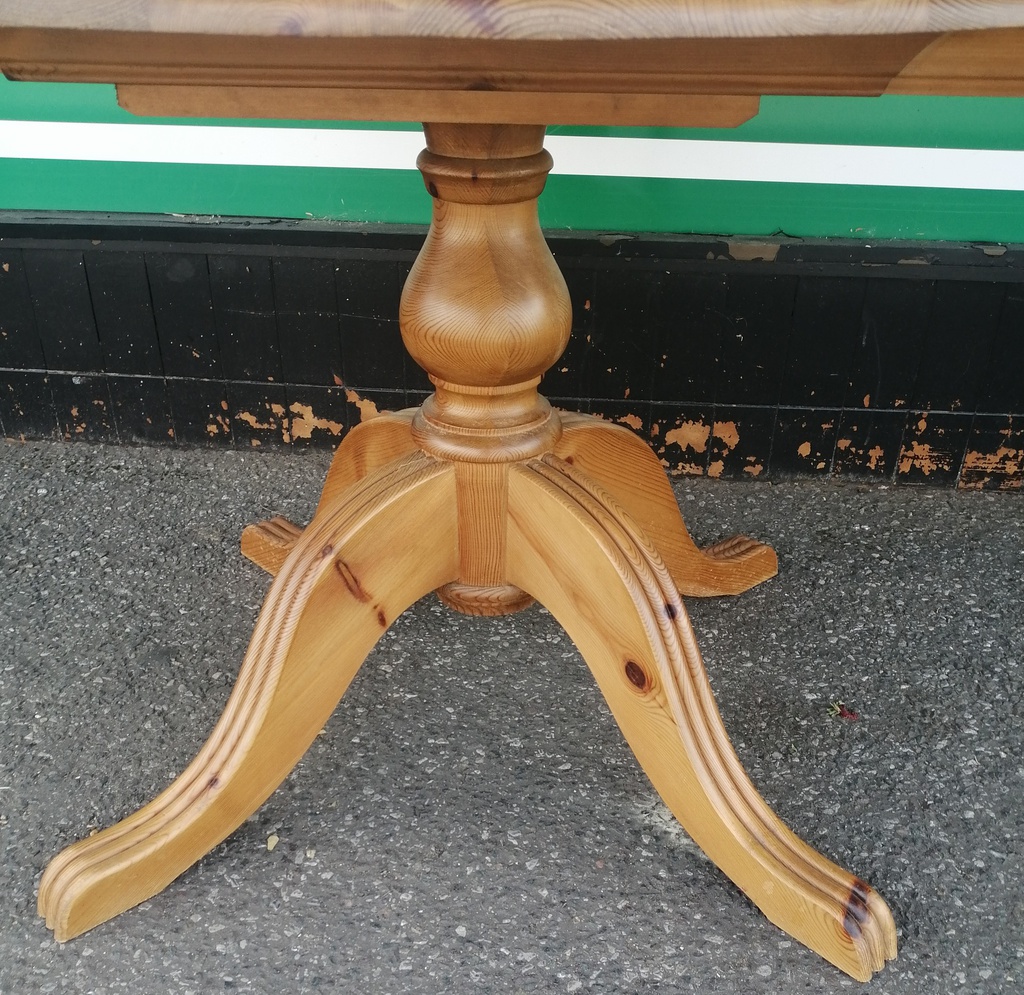 Neat Solid Pine Drop Leaf Table