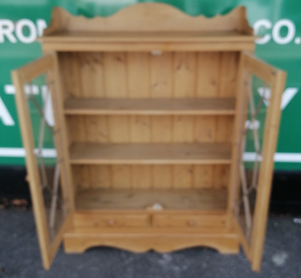 Glazed fronted display unit / bookcase