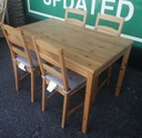 IKEA Neat PineTable and Four Chairs Set