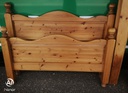 solid pine 4ft6" bed frame