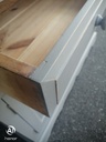 SOLID PINE SHABBY CHIC GREY PAINTED DRESSER UNIT