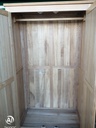 OAK TRIPLE WARDROBE WITH SHELVES