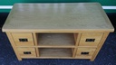 QUALITY OAK TV BENCH