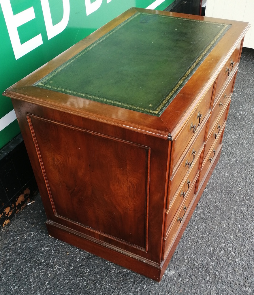 Repro Mahogany Four Drawer Filing Cabinet