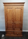 solid pine double wardrobe with drawers