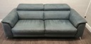 Lovely Grey Three Seater Sofa with Adjustable Headrest