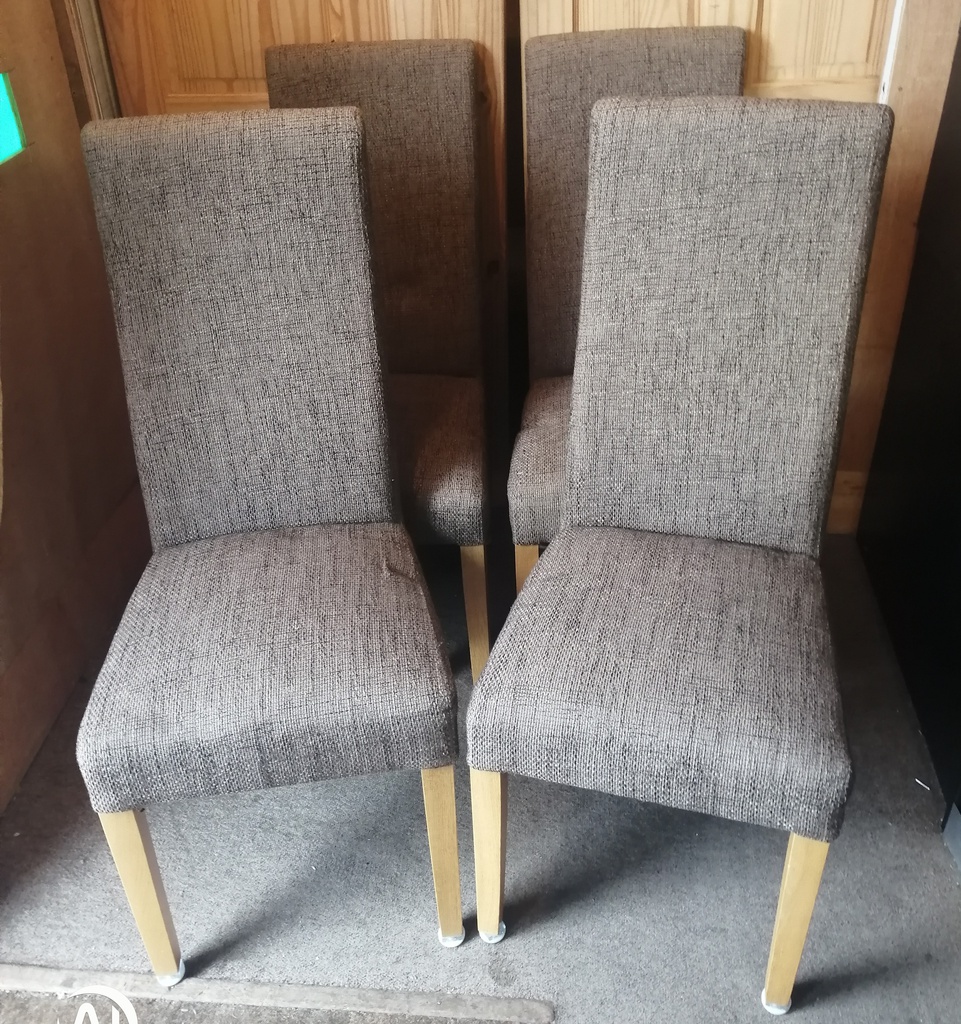 4 X Upholstered Dining  Chairs