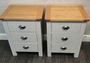 Pair Of Grey Shaker style Bedside Chests