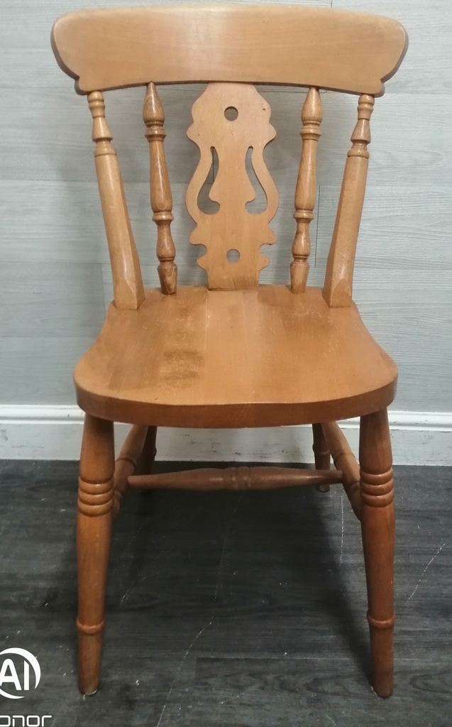 SINGLE FIDDLE BACK DINING CHAIR