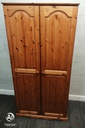 SOLID PINE DOUBLE WARDROBE