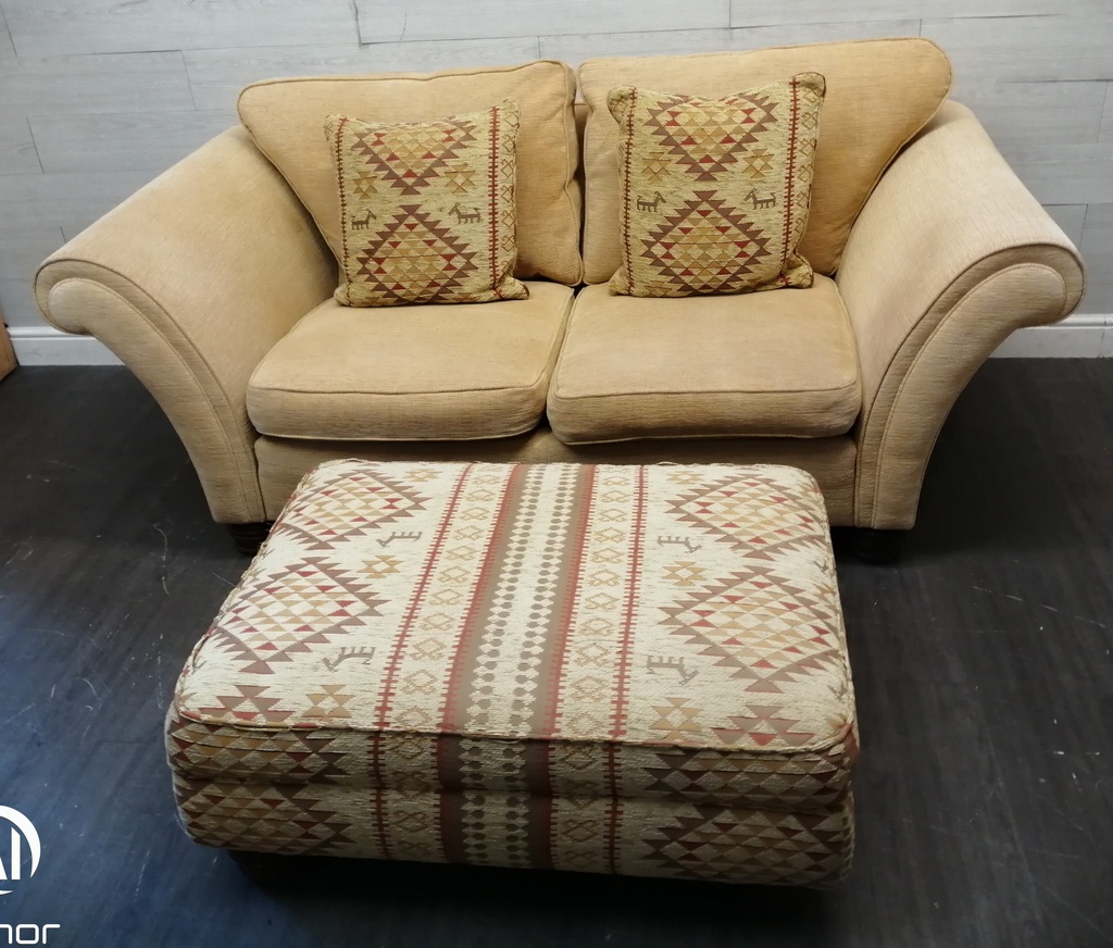 BARGAIN Sofa  &amp; Footstool Set