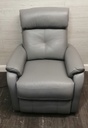 GREY LEATHER ELECTRIC RECLINER ARMCHAIR FROM JOHN LEWIS