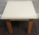 OAK &amp; CREAM PAINTED SIDE TABLE