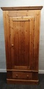SINGLE DOOR SOLID PINE WARDROBE WITH DRAWER