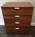 Modern narrow four drawer  chest
