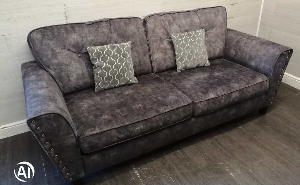 STYLISH THREE SEATER GREY SOFA