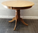 ROUND RUBBER WOOD DINING TABLE