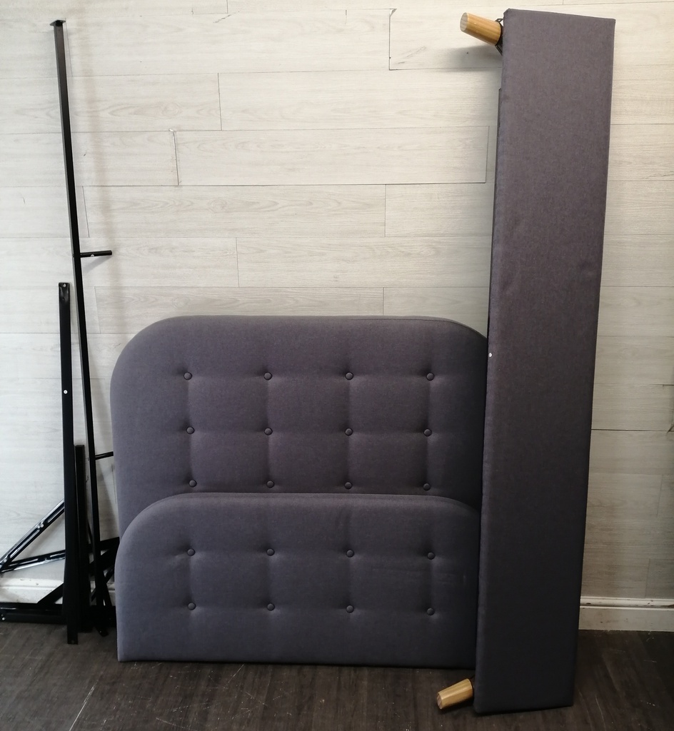 Lovely 4ft Modern Grey Ottoman Bed Frame