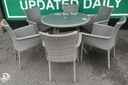 garden table and 6 chairs