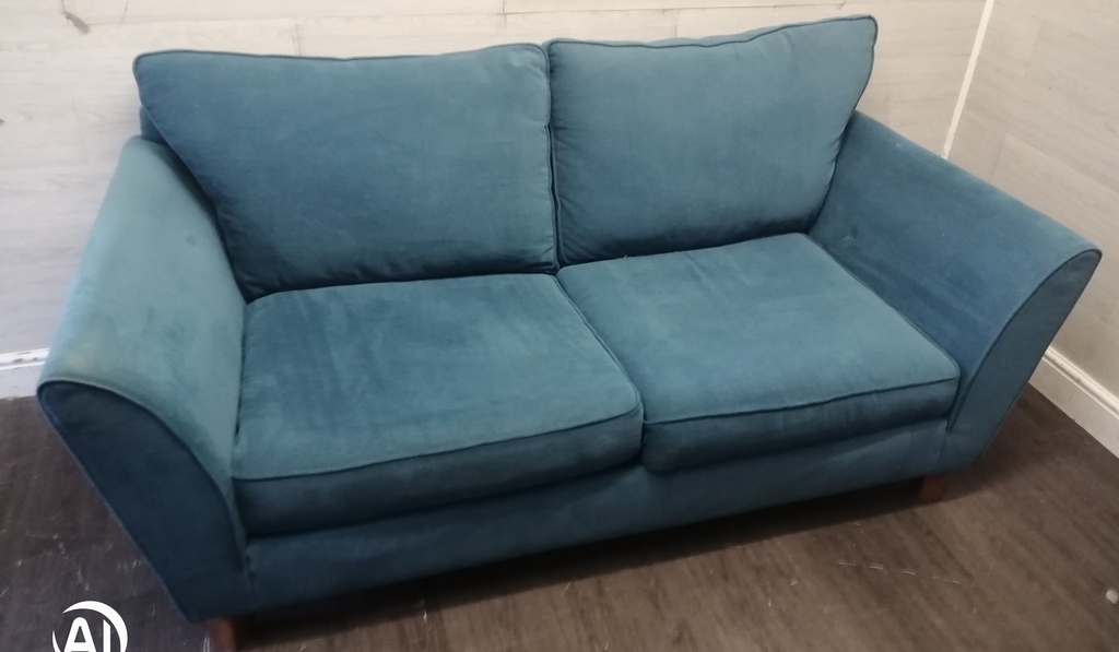 BARGAIN JOHN LEWIS TEAL BLUE SOFA