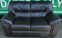 Quality Dark Brown  Leather Two Seater Sofa