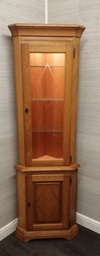 [HF16822] Neat Oak Corner Part Glazed Unit
