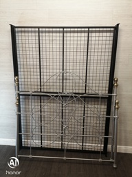 [HF16836] SILVER METAL 5ft BED FRAME