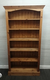 [HF17273] QUALITY SOLID PINE BOOKCASE