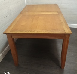 [HF17284] GOOD QUALITY OAK EXTENDING DINING TABLE