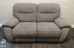 [HF17306] GREY TONED RECLINER TWO SEATER SOFA