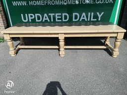 [HF17390] Large Solid Pine Chunky 3 Meter Dining table