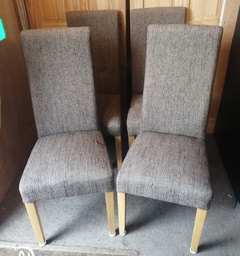 [HF17424] 4 X Upholstered Dining  Chairs