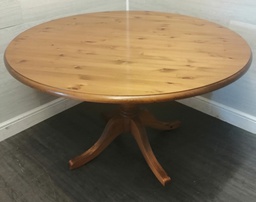 [HF17501] 4ft 2&quot; round pine dining table