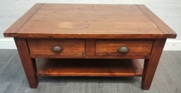 [HF17893] IRISH COAST COLLECTION’ Dark Wood COFFEE TABLE