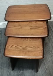 [HF17928] Quality Modern Ercol Nest of Three Tables