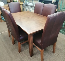 [HF17962] Multiyork extending dining table &amp; six chairs