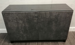 [HF17986] MODERN GREY AND BLACK LOW SIDEBOARD/SIDE UNIT