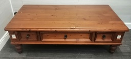 [HF18306] Large Quality Mexican Pine Coffee Table with Drawers