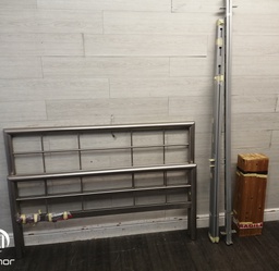 [HF18664] 4ft 6" DOUBLE CHROME STYLE   BED FRAME