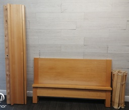 [HF18665] 5FT BEECH STYLE  BED FRAME