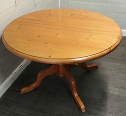 [HF18889] ROUND SOLID PINE DINING TABLE
