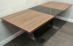 [HF18890] LARGE MODERN EXTENDING DINING TABLE