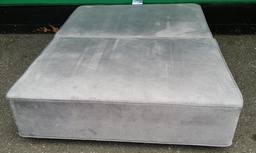 [HF18931] MODERN GREY 4FT6" VI-SPRING SPRUNG TOP DIVAN BASE