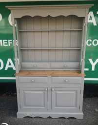 [HF19186] SOLID PINE SHABBY CHIC GREY PAINTED DRESSER UNIT
