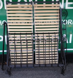 [HF19224] 4ft 6" QUALITY HEAVY METAL SCROLL BED FRAME