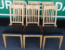 [HF19181] SET OF 6 MODERN DINING CHAIRS