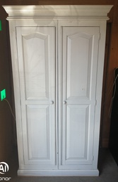 [HF19242] SOLID PINE SHABBY CHIC PAINTED WARDROBE