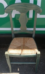[HF19243] Single Rush Seated Dining Chair
