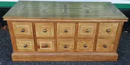 [HF19231] Quality Coffee Table With bank of Drawers